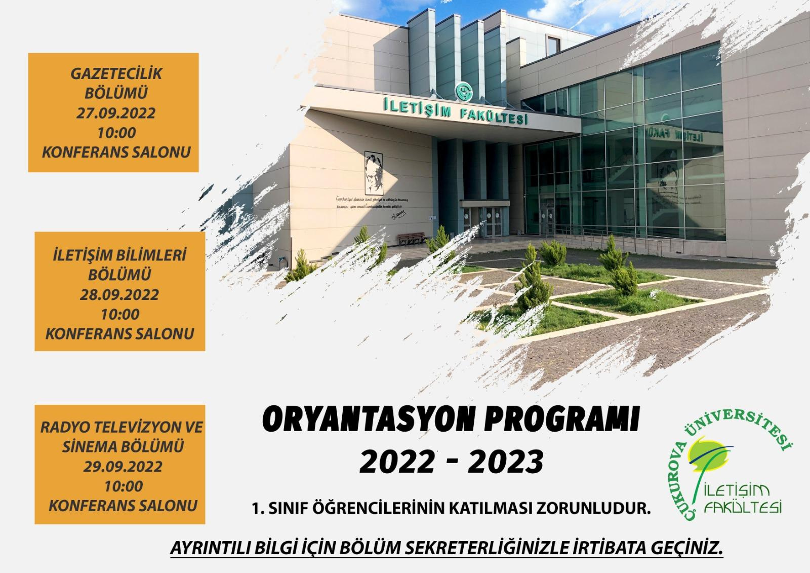 2022-23 Oryantasyon Programı
